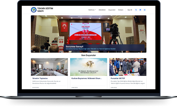 Teknik Eğitim Vakfı (TEKEV) Web Sitesi